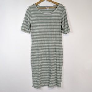 LuLaRoe Dresses - LuLaRoe striped Julia dress LuLaRoe Dresses - LuLaRoe striped Julia dress